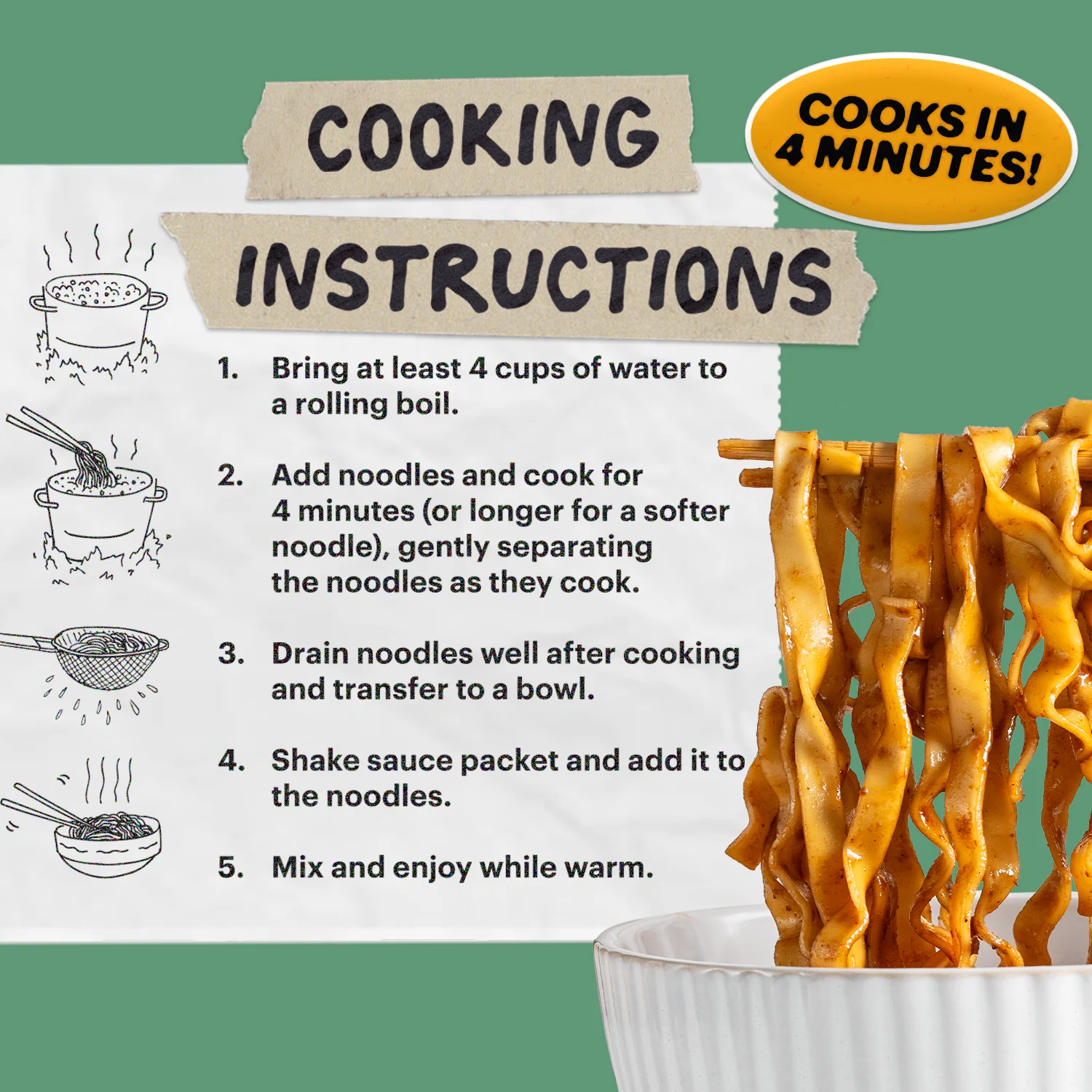 Tingly Chili Noodles | 4 Packs - Image 7